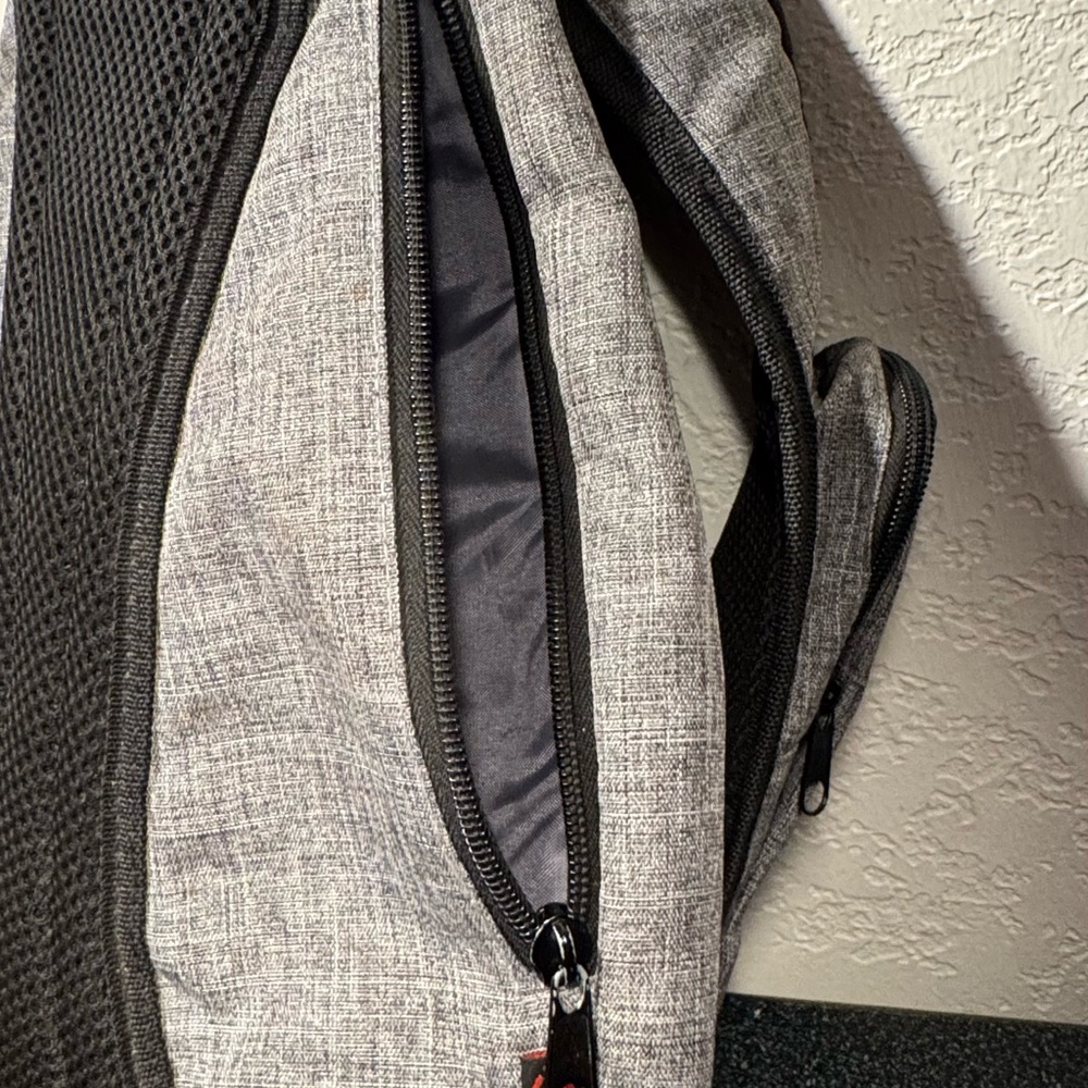 Modern Gray and Black Backpack with Adjustable Straps - Picture 6 of 10